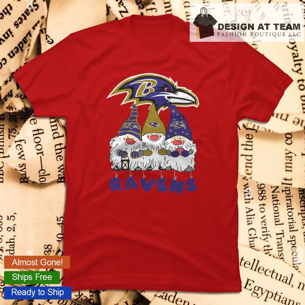 The Gnomes Baltimore Ravens Christmas 2023 T-shirt, hoodie