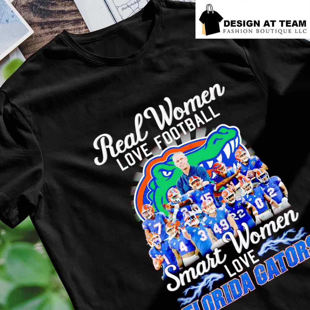 Official real women love Football smart women love Florida gators T-shirt,  hoodie, sweater, long sleeve and tank top