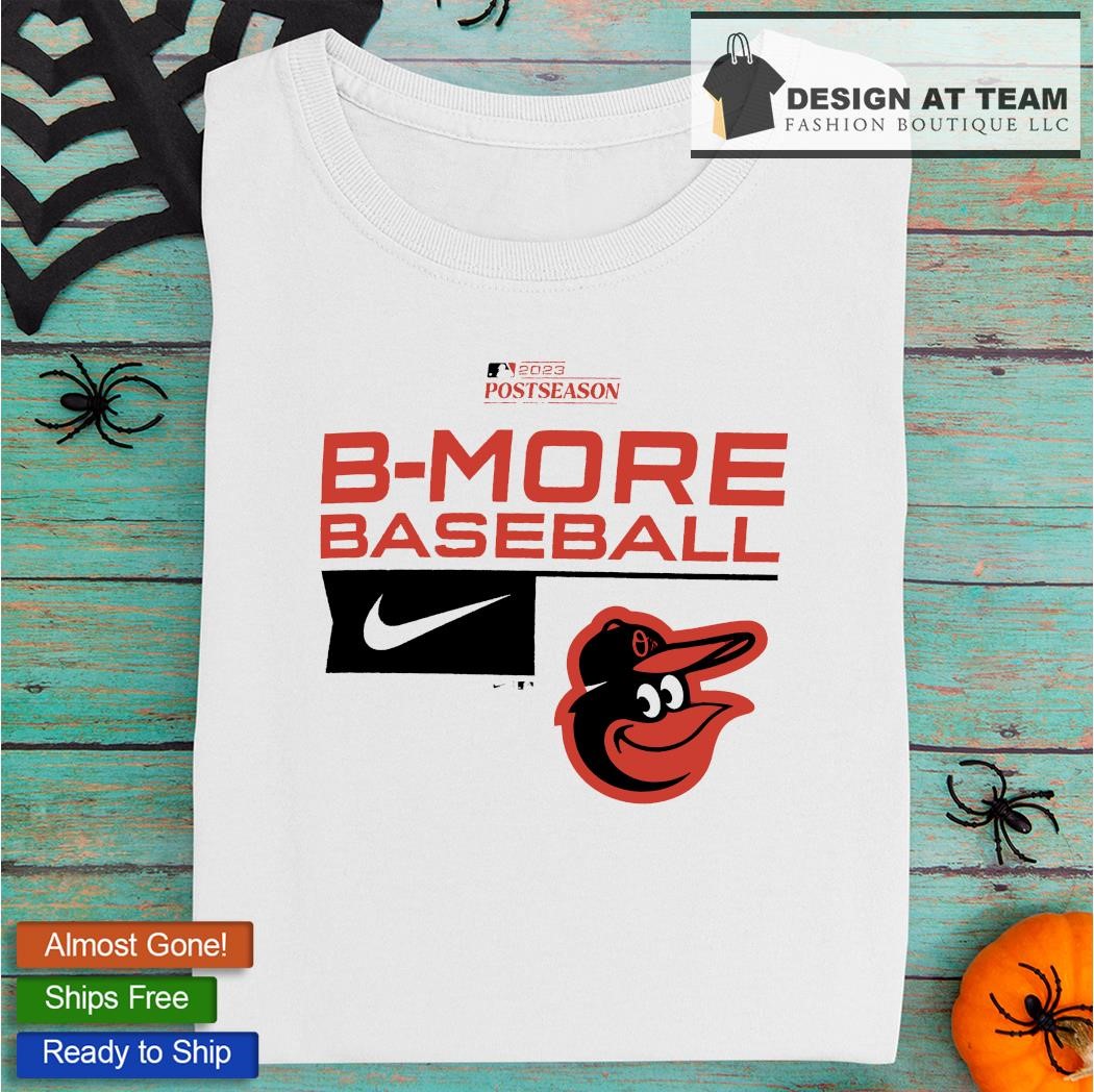 MLB Productions Youth White/Orange Baltimore Orioles V-Neck T