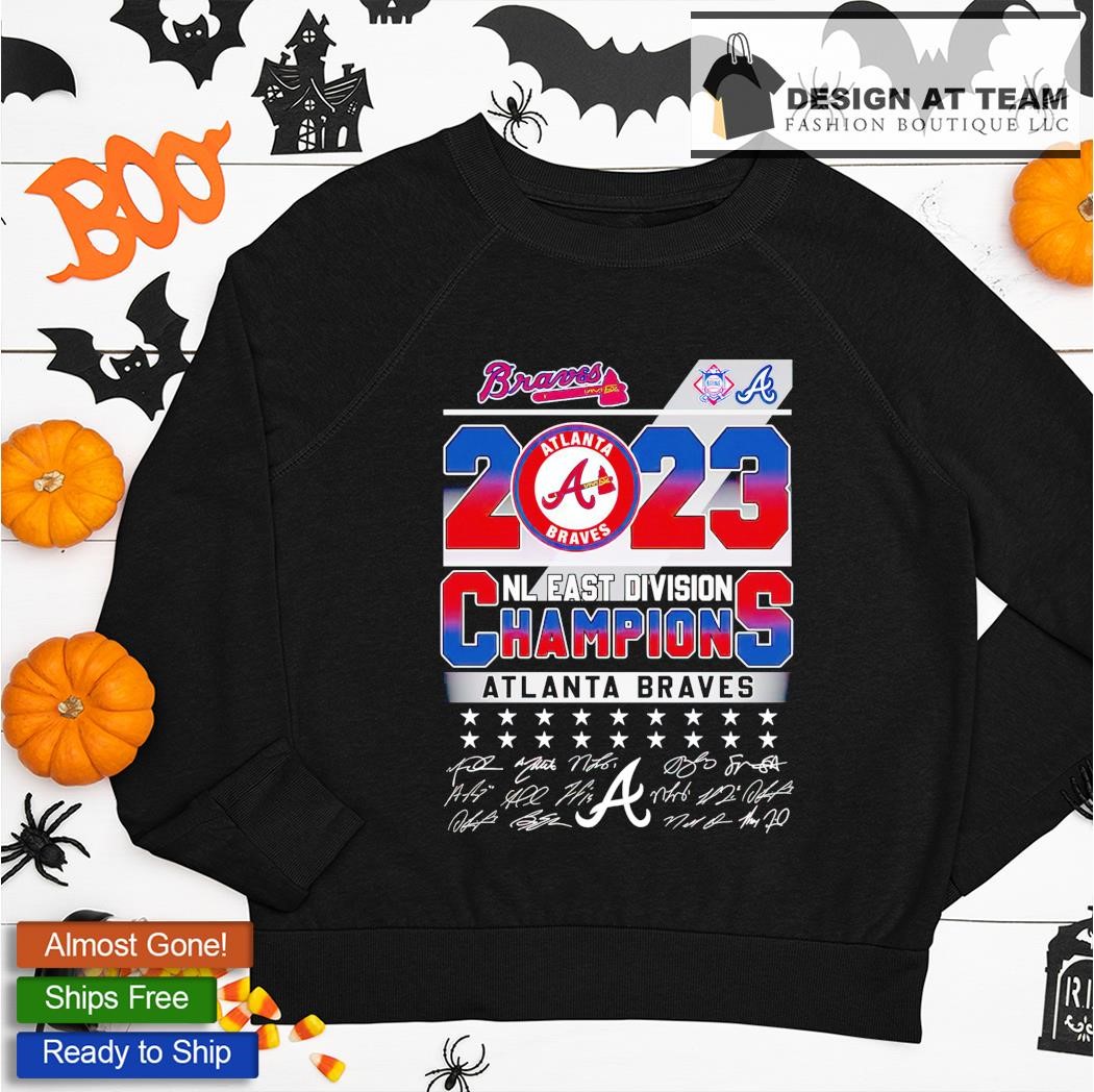 Atlanta Braves 2023 Nl East Division Champions Signatures Shirt, hoodie,  sweater, long sleeve and tank top