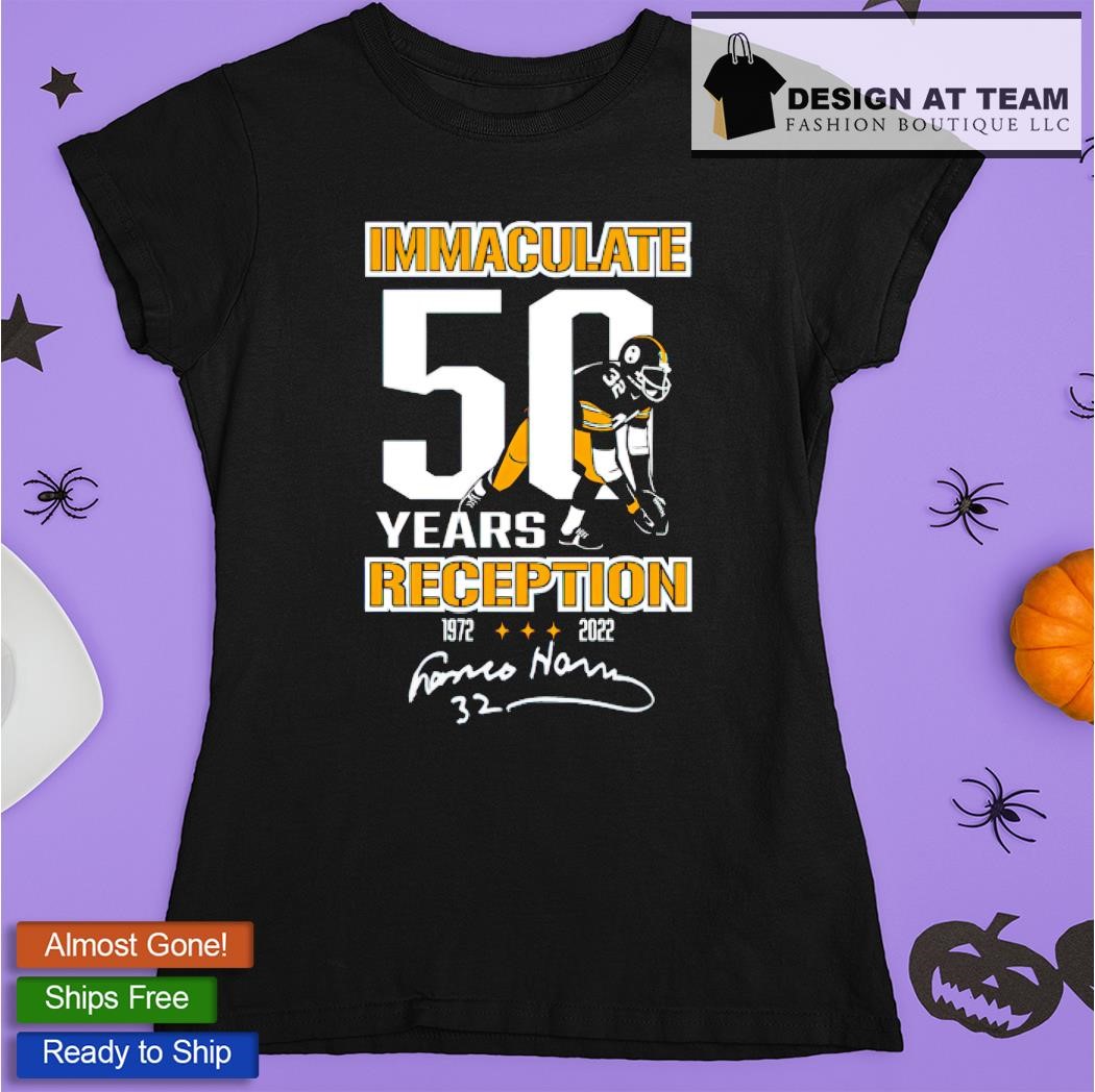 Pittsburgh Football Franco Harris Immaculate Reception 50Th Anniversary T- Shirt, hoodie, sweater, long sleeve and tank top