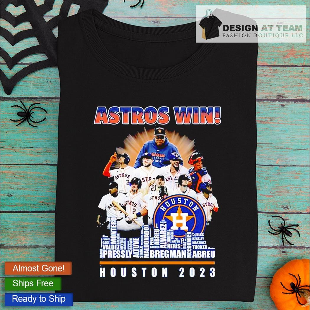 Funny Houston Astros win players city skyline Houston 2023 shirt, hoodie,  sweater, long sleeve and tank top