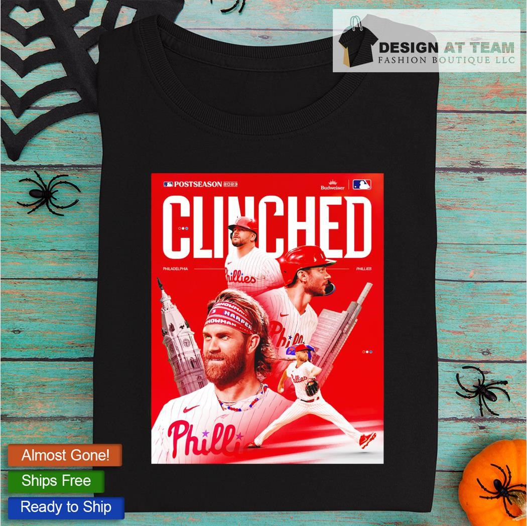 Philadelphia Phillies Postseason Clinched 2023 Take October Shirt, hoodie,  sweater, long sleeve and tank top