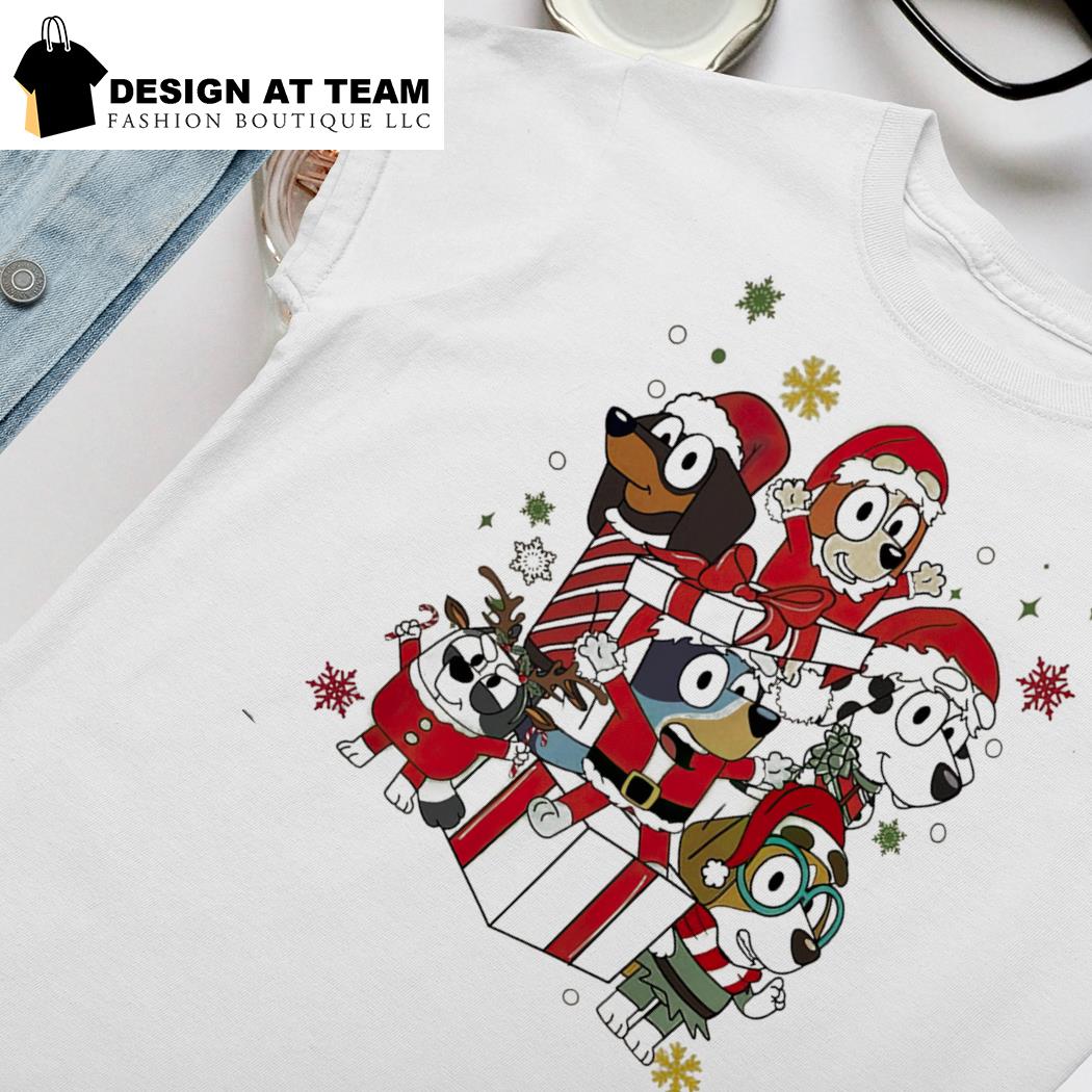 Bluey And Bingo Family Christmas T-Shirt