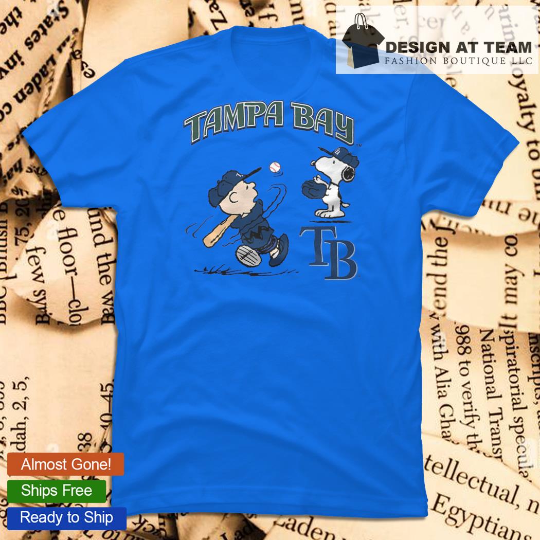 Peanuts Charlie Brown And Snoopy Playing Baseball Tampa Bay Rays shirt,sweater,  hoodie, sweater, long sleeve and tank top