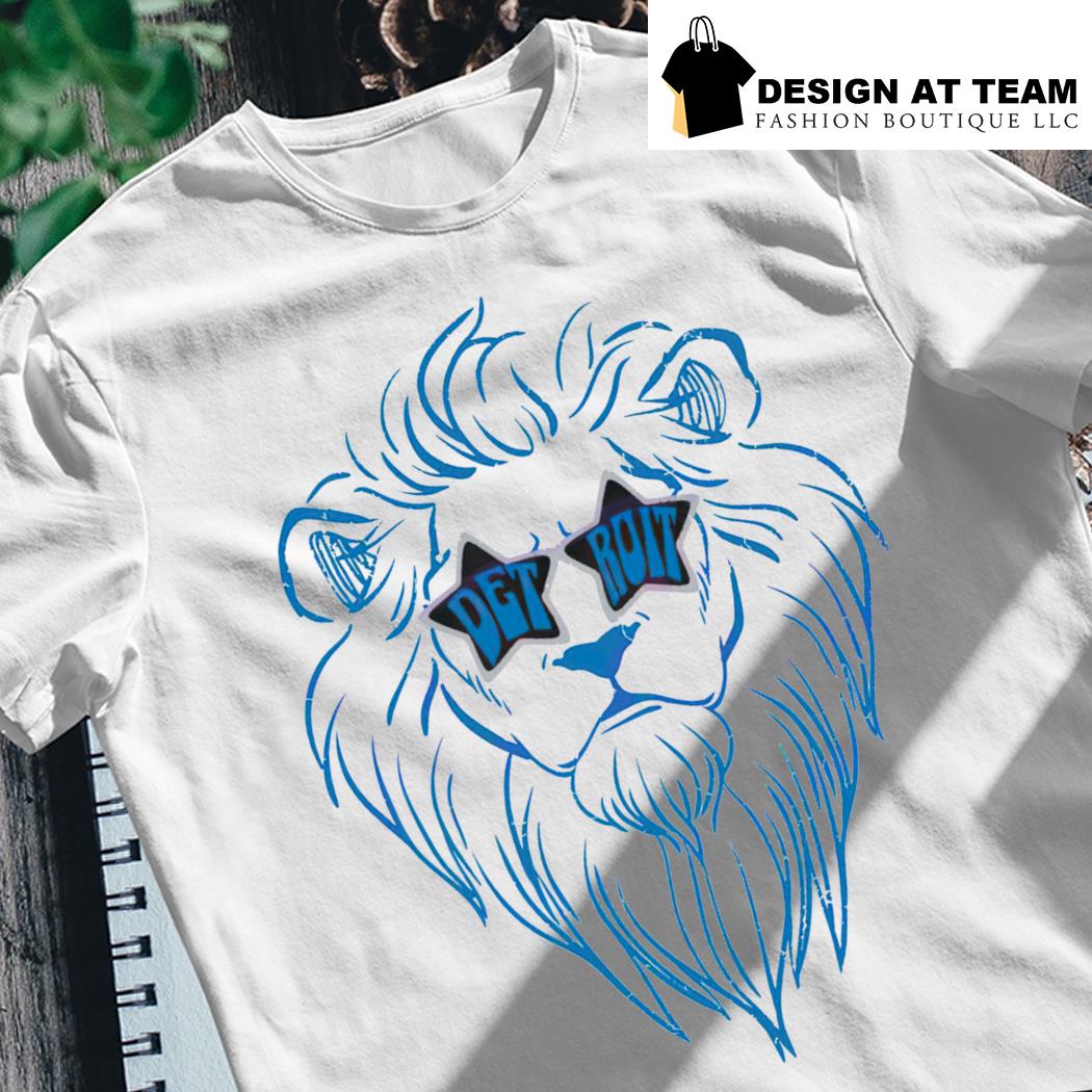 Detroit Lions NFL Team Logo White T-Shirt