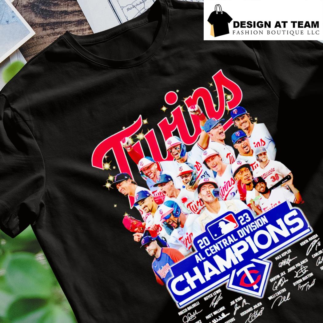 Minnesota Twins 2023 Al Central Division Champions Signatures Shirt