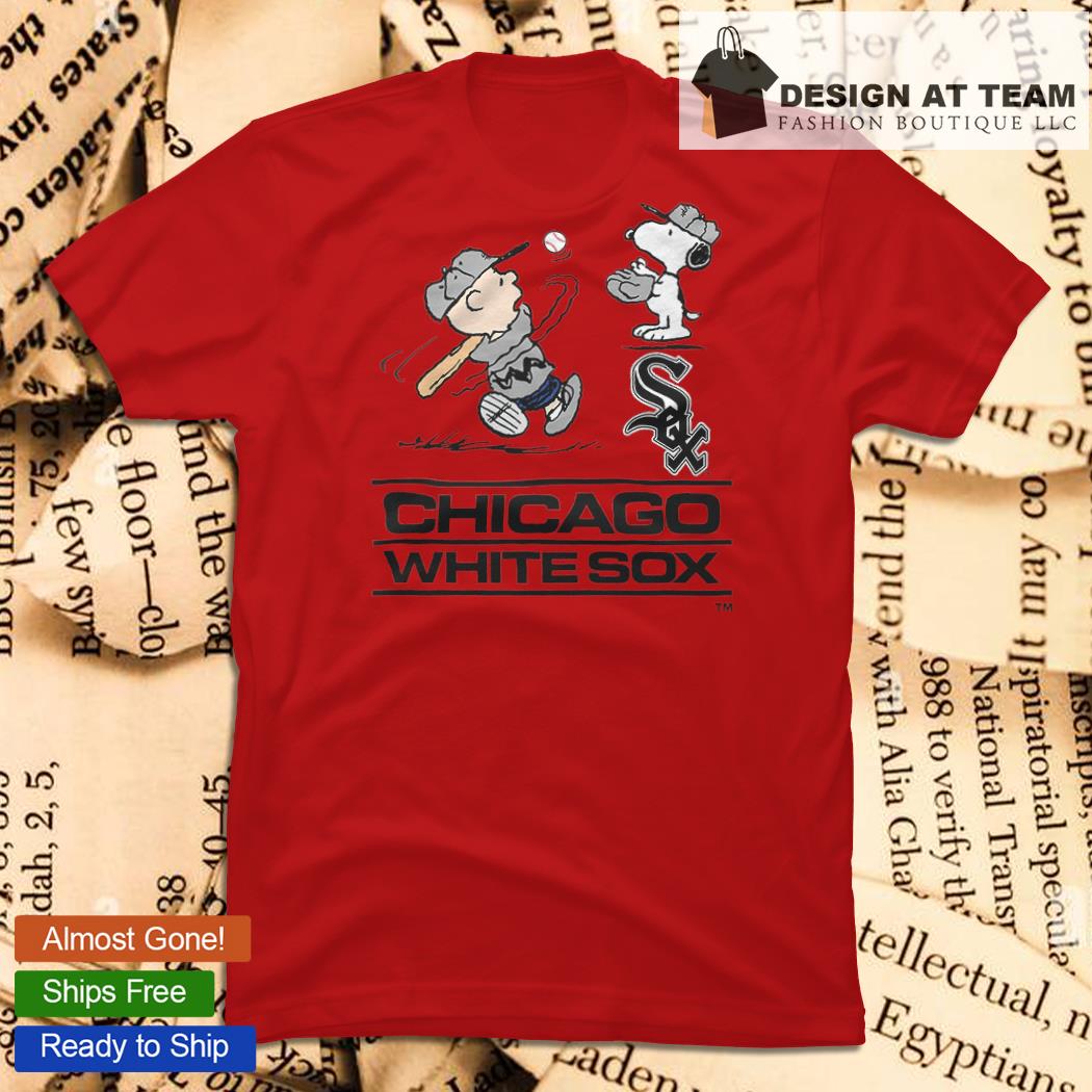 Peanuts Charlie Brown And Snoopy Playing Baseball Chicago White