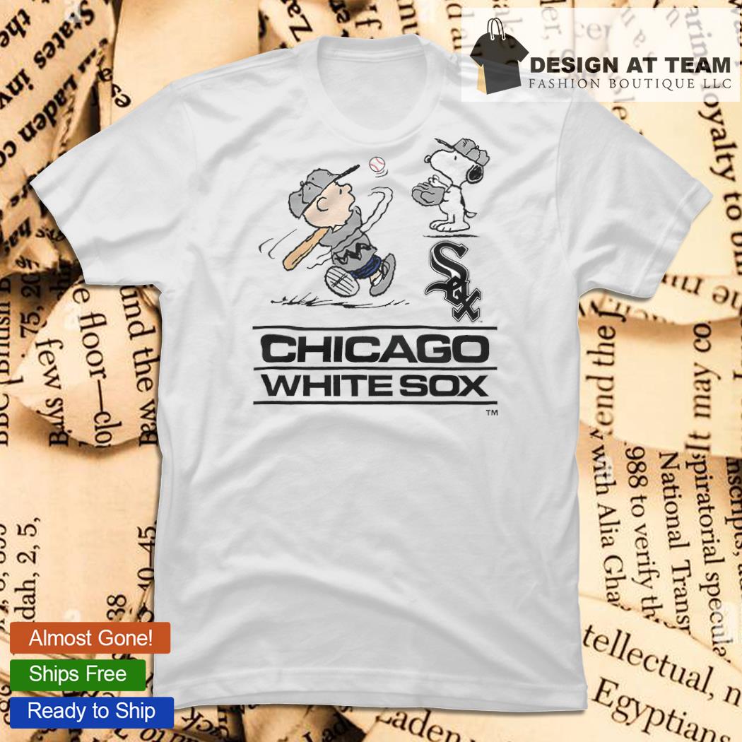 Chicago White Sox Peanuts Snoopy Jersey Baseball Shirt White