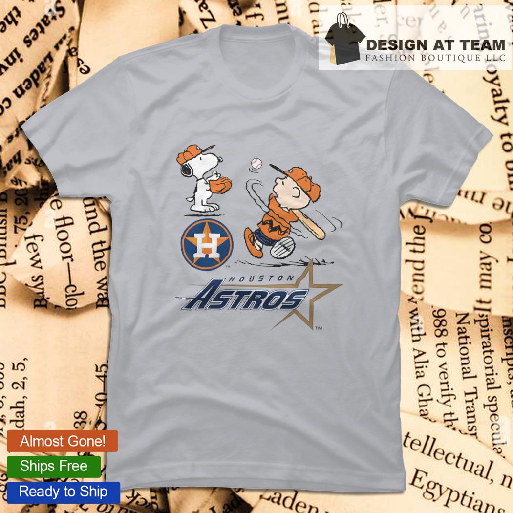 Peanuts Charlie Brown And Snoopy Playing Baseball Houston Astros