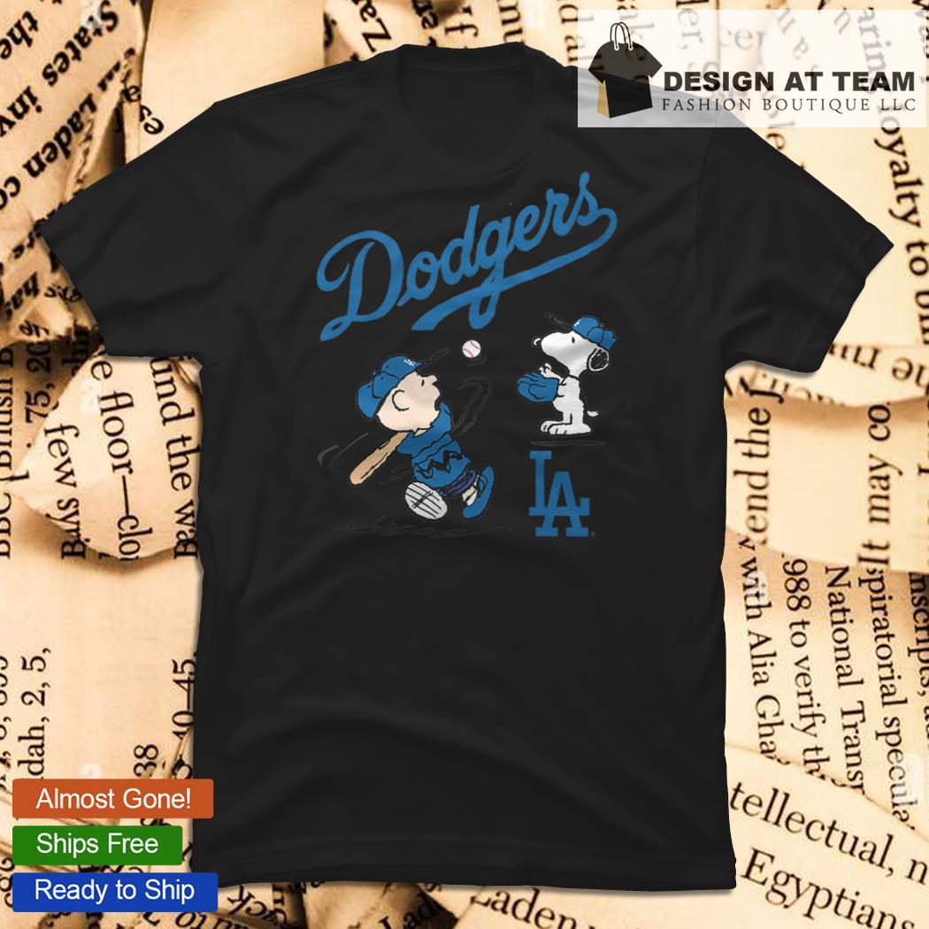 Los Angeles Dodgers Charlie Brown Snoopy Los Angeles Dodgers T-Shirt