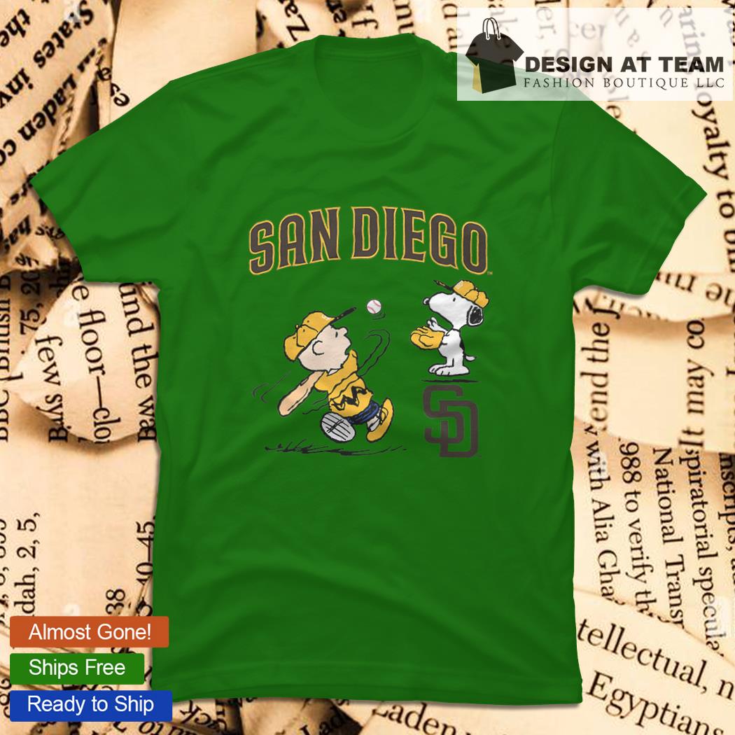 Peanuts Charlie Brown And Snoopy Playing Baseball San Diego Padres