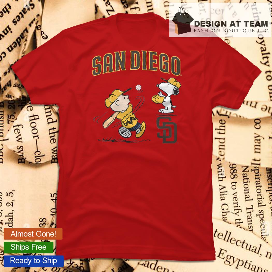 Peanuts Charlie Brown And Snoopy Playing Baseball San Diego Padres