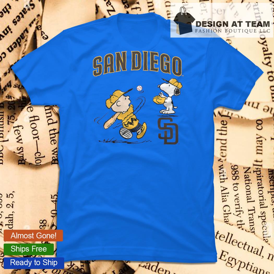 Peanuts Charlie Brown And Snoopy Playing Baseball San Diego Padres