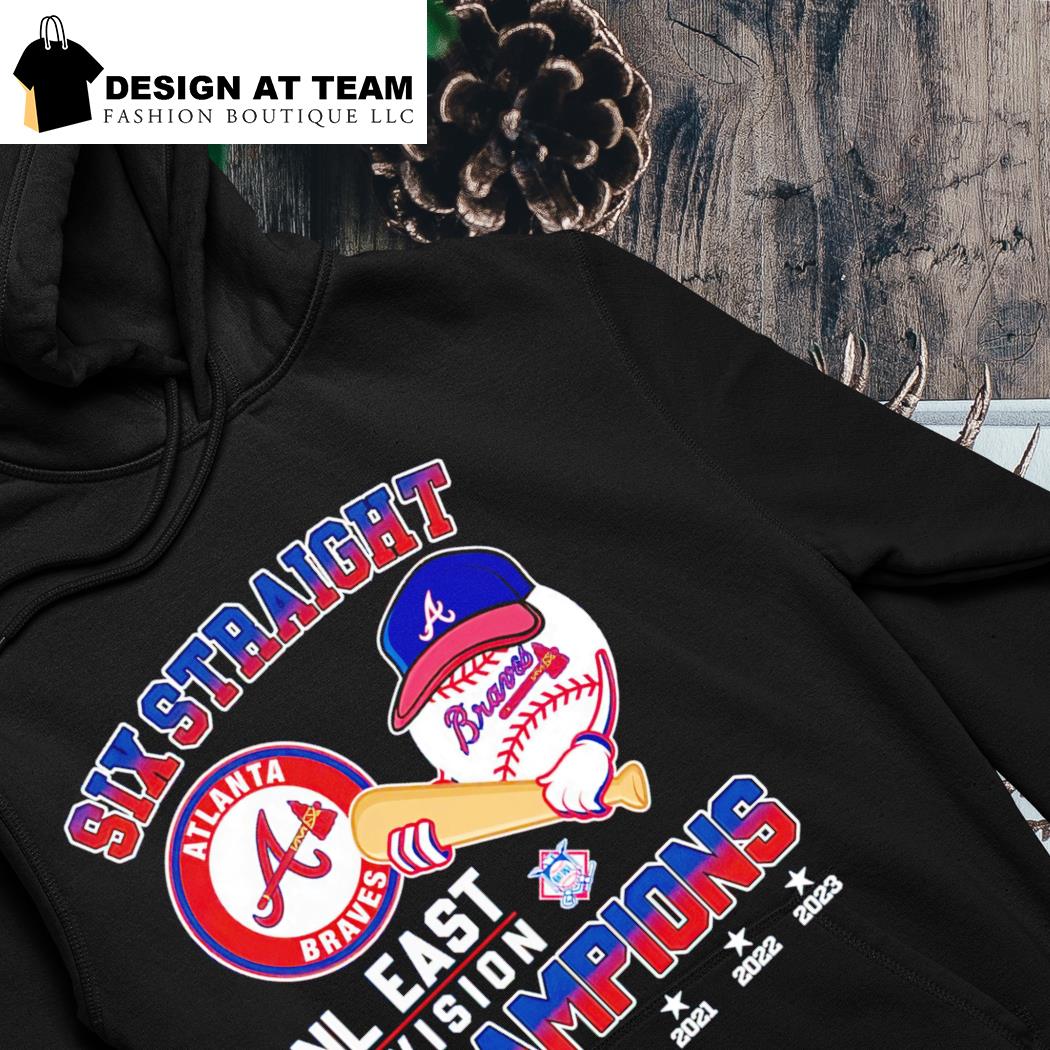 Six Straight Atlanta Braves NL East Division Champions Shirt