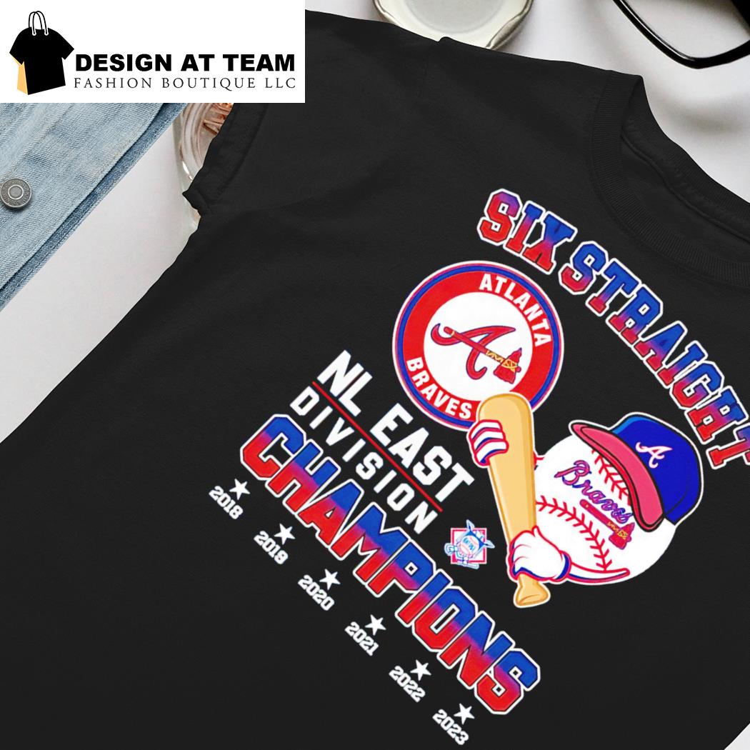 Six Straight Atlanta Braves NL East Division Champions Shirt, hoodie,  sweater, long sleeve and tank top
