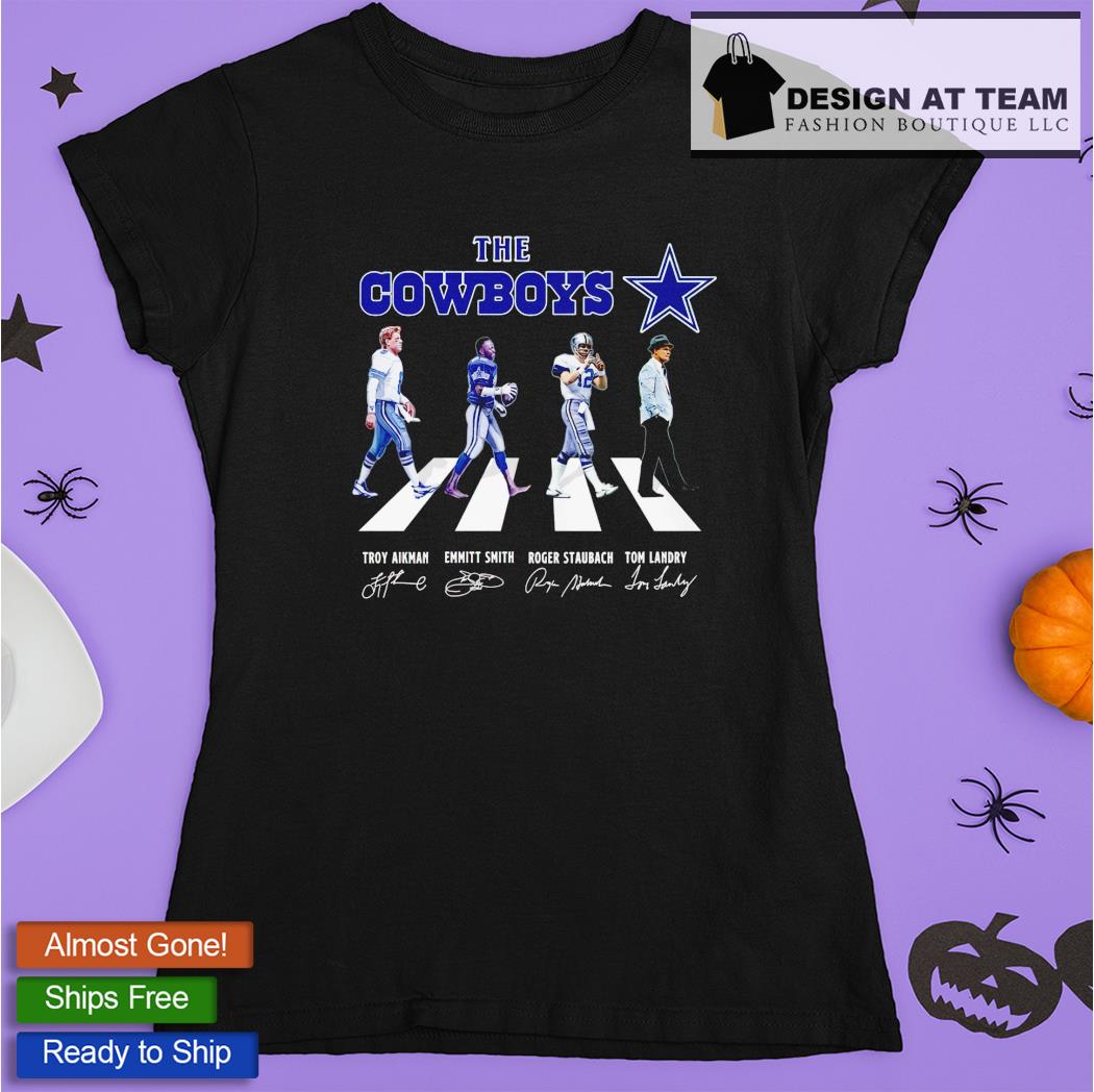 The Dallas Cowboys Football and Coach Abbey Road signature shirt, hoodie,  sweater, long sleeve and tank top