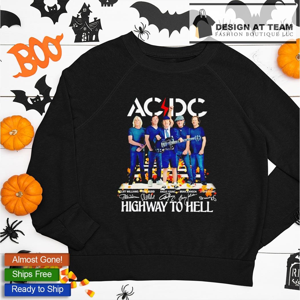 Acdc Highway To Hell Signature Unisex T-shirt Sweatshirt Hoodie