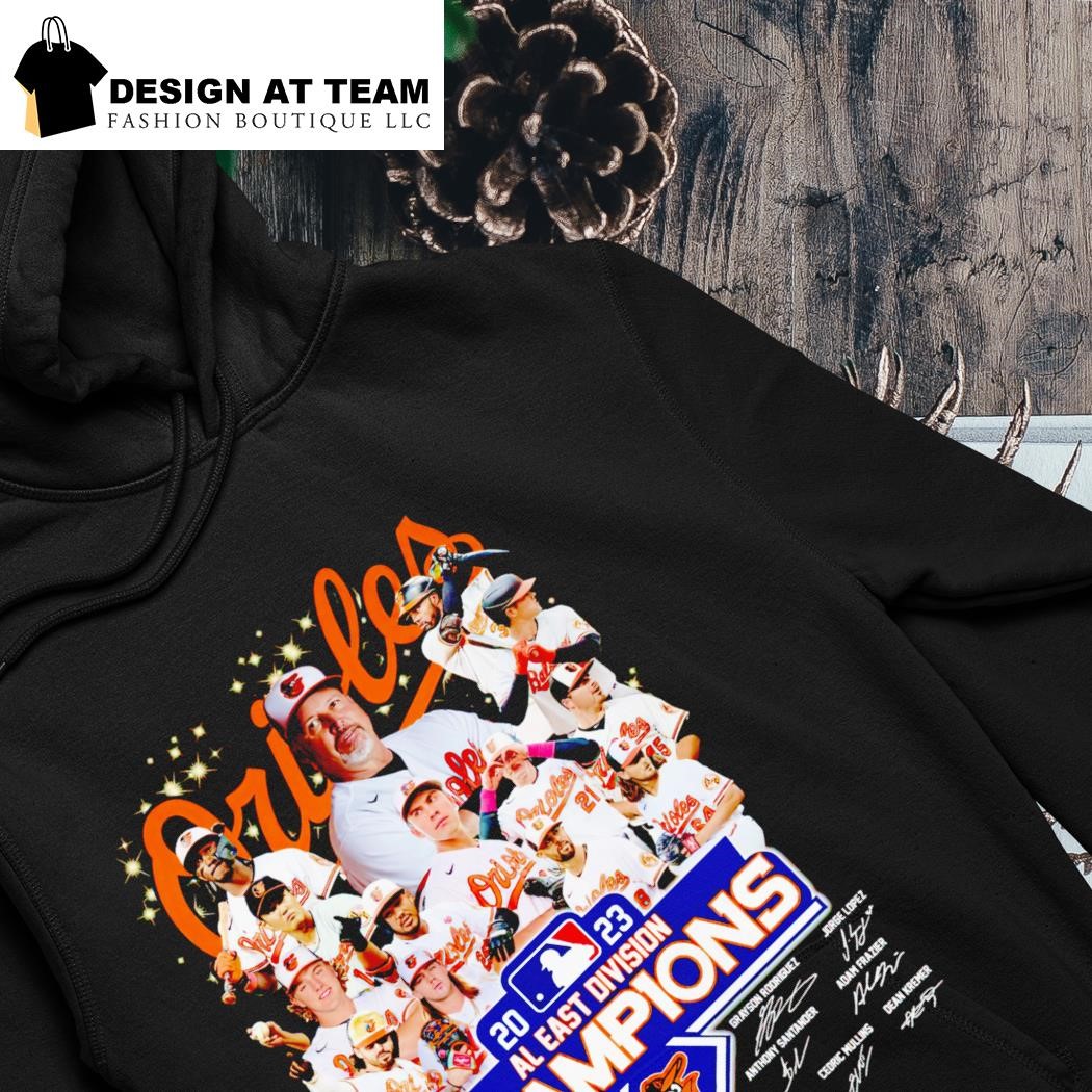 Baltimore Orioles Team Players 2023 AL East Division Champions Signatures  Shirt, hoodie, sweater, long sleeve and tank top