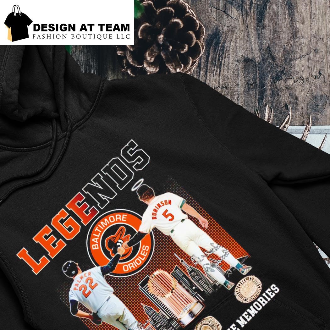 Legends Baltimore Orioles Palmer And Robinson Thank You For The Memories  Signatures T-shirt,Sweater, Hoodie, And Long Sleeved, Ladies, Tank Top