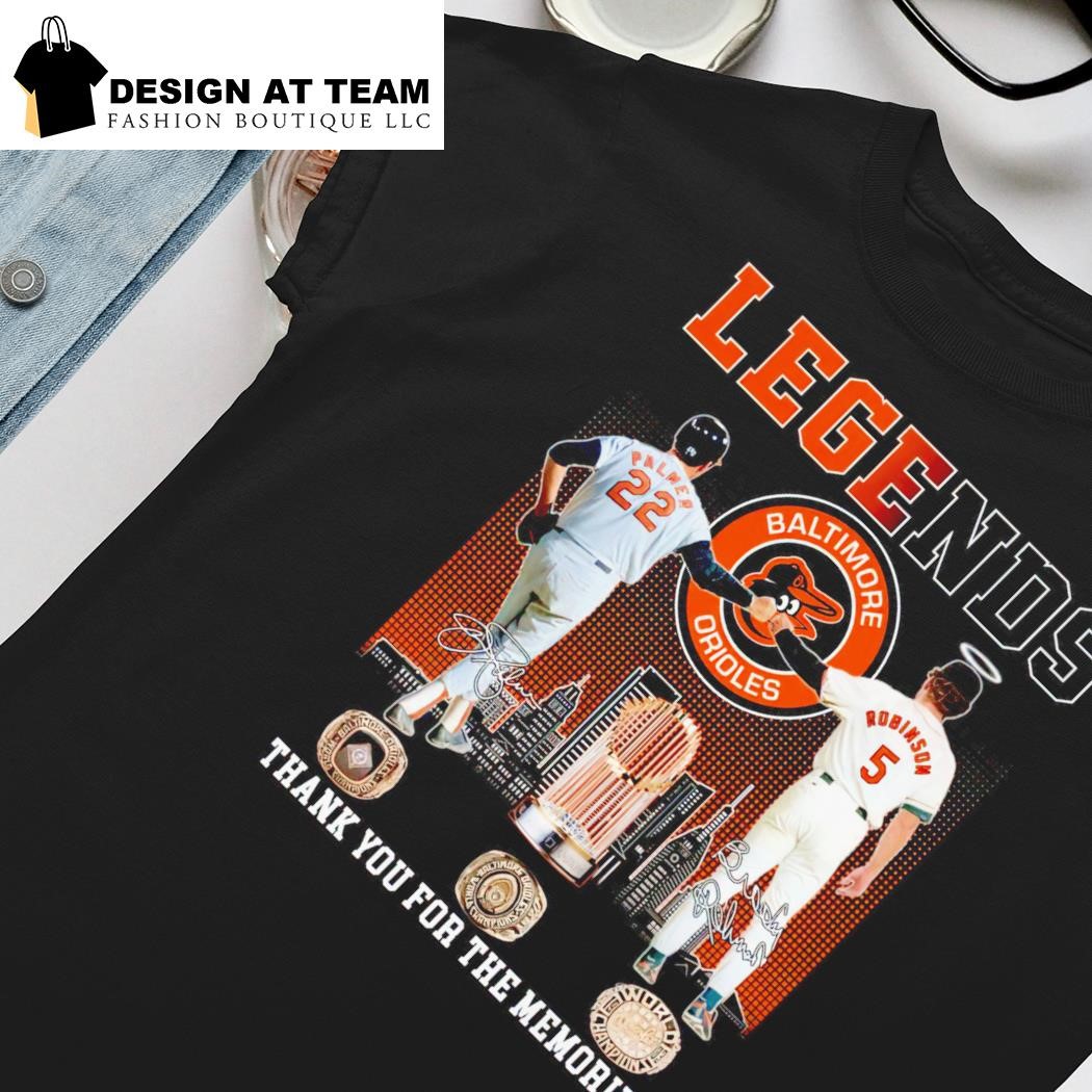 Palmer And Robinson Legends Baltimore Orioles Thank You For The