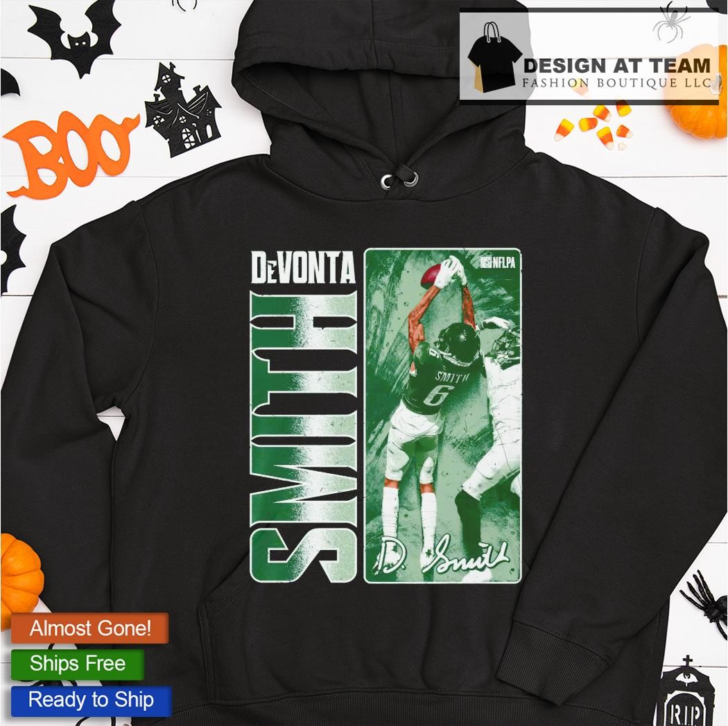 Philadelphia football DeVonta Smith cartoon signature shirt, hoodie,  sweater, long sleeve and tank top