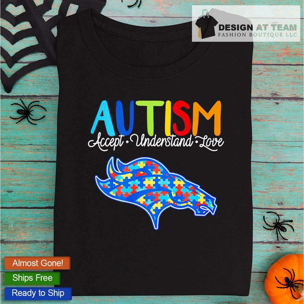 Denver Broncos Nfl Autism Awareness Accept Understand Love Shirt