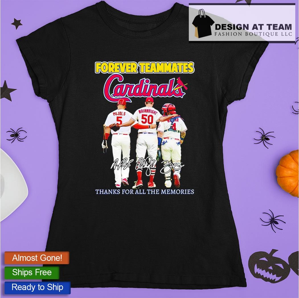 Forever Teammates St Louis Cardinals Thanks For All The Memories Tee Shirt  Hoodie Tank-Top Quotes