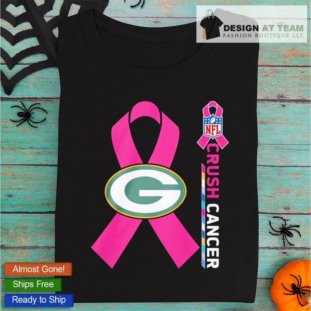 Green Bay Packers NFL Crush Cancer shirt, hoodie, sweater, long