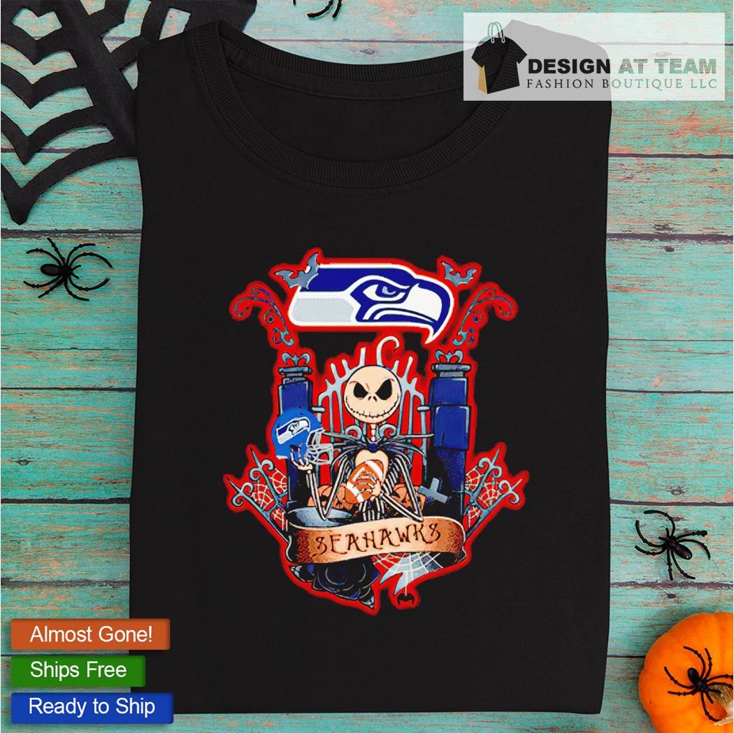 Jack Skellington fear the Seattle Seahawks shirt