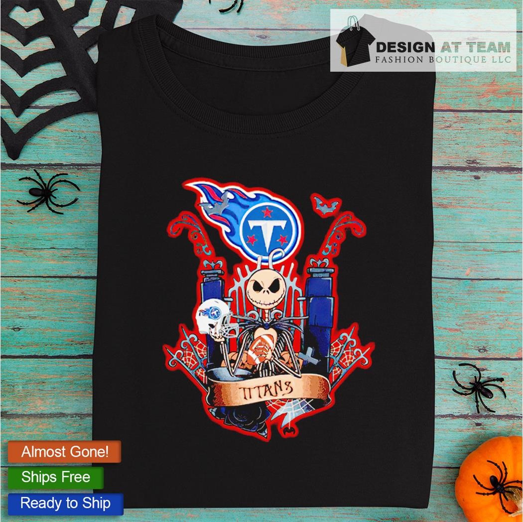 Jack skellington halloween Tennessee Titans fan shirt, hoodie, sweater,  long sleeve and tank top