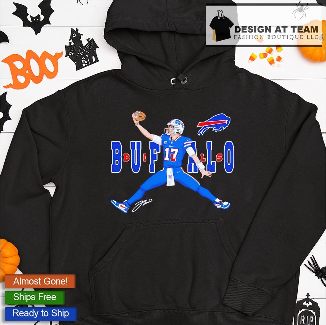 NFL Team Buffalo Bills Josh Allen #17 Signature 3D Hoodie All Over