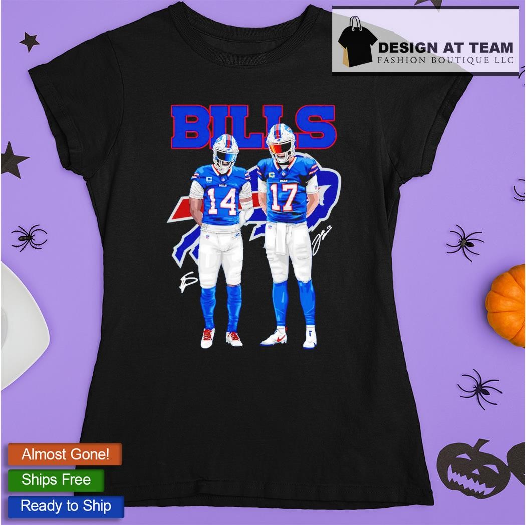 Buffalo Bills perfect season Josh Allen and Stefon Diggs signatures 2022 T- shirt - Kaiteez