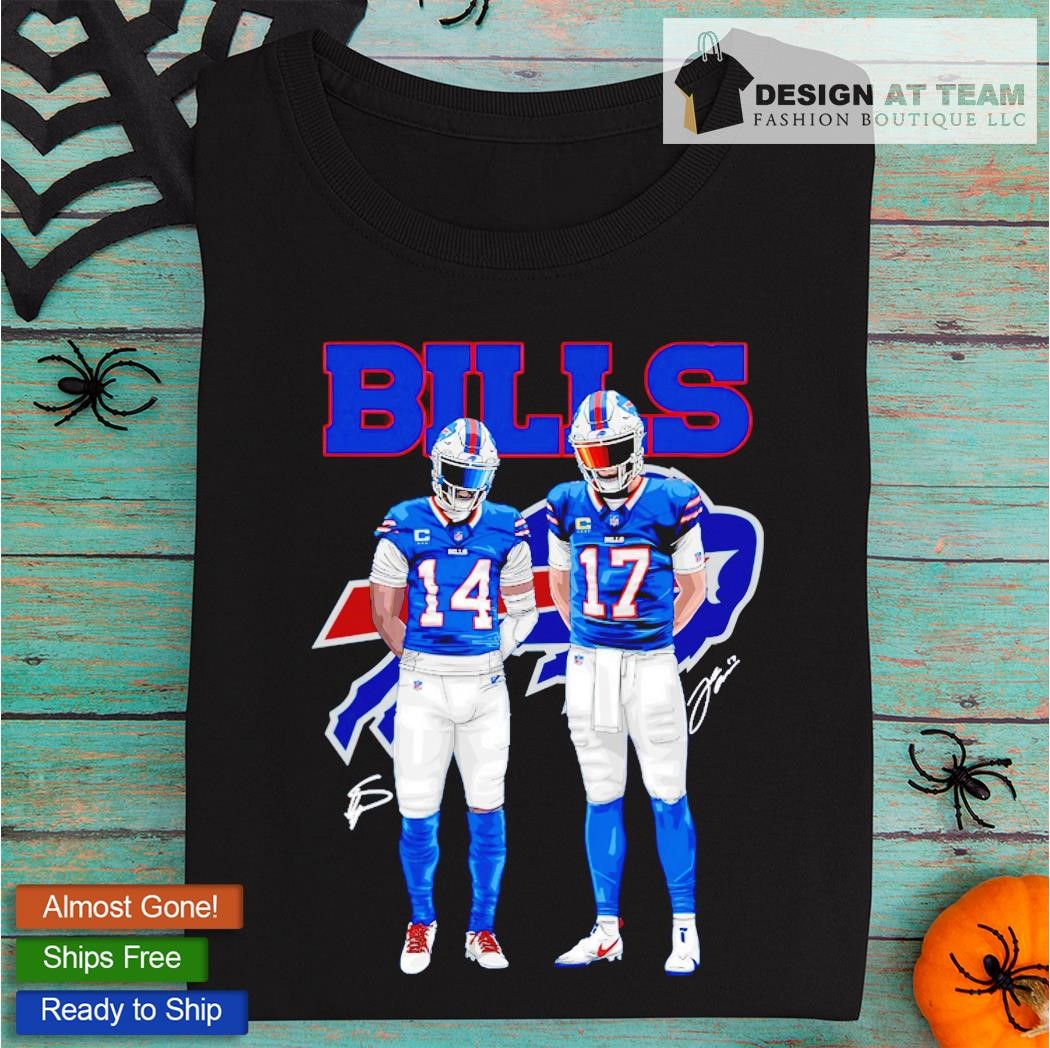 Buffalo Bills perfect season Josh Allen and Stefon Diggs signatures 2022 T- shirt - Kaiteez