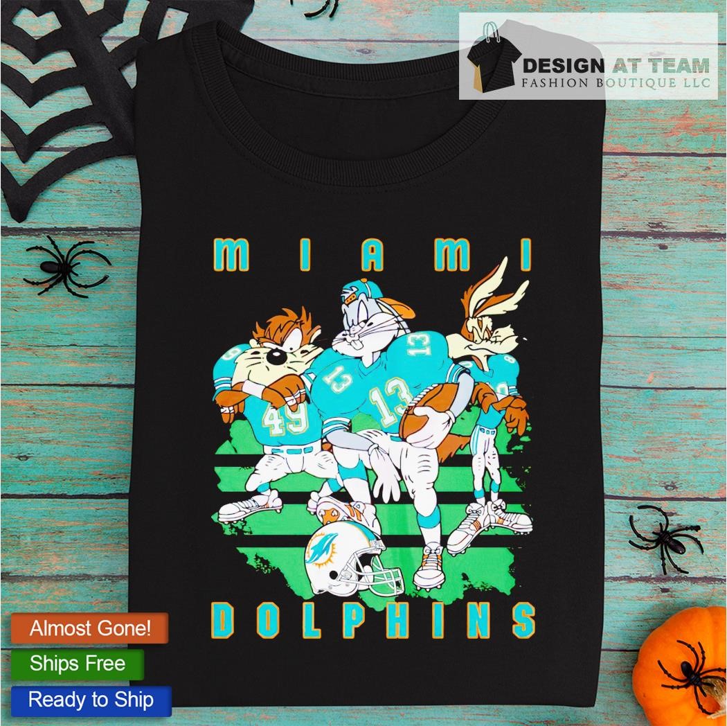 NEW FASHION 2023 Miami Dolphins T-shirt Graphic Cartoon player gift for fans