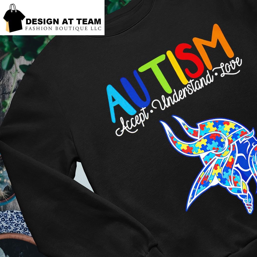 Minnesota Vikings NFL Autism Awareness Accept Understand Love Shirt,  hoodie, sweater, long sleeve and tank top