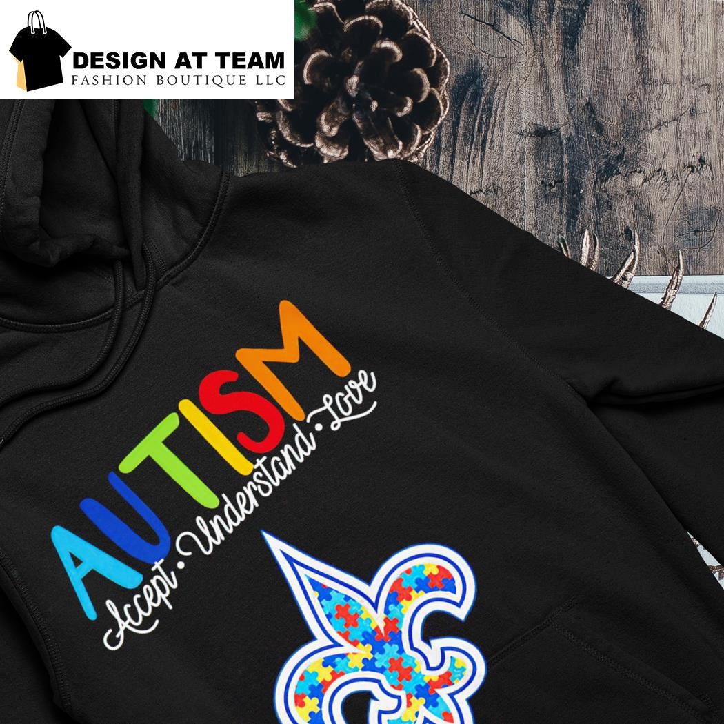 New Orleans Saints Acceptance Is The Cure Autism T Shirt - Limotees