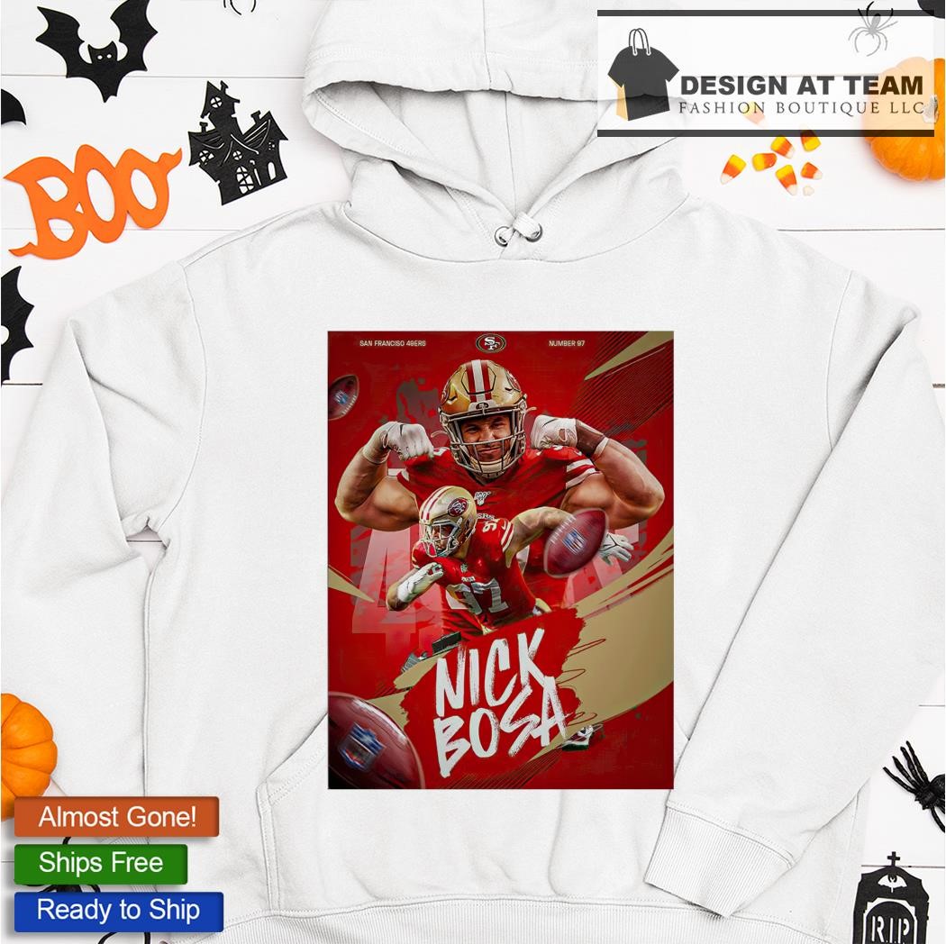 49ers Nick Bosa Black Jersey  Hoodie shirt, Jersey, Hoodies