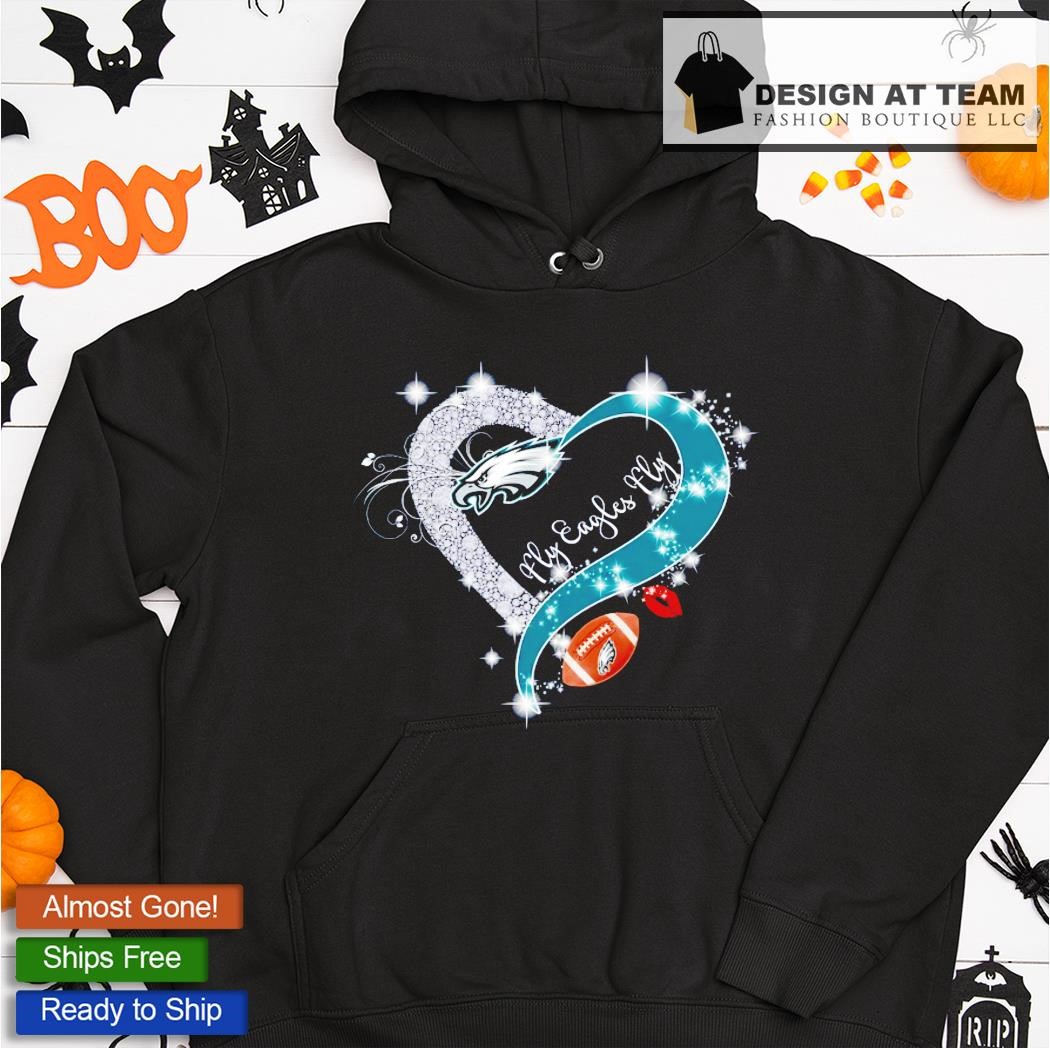 Philadelphia Eagles heart diamond football shirt, hoodie, sweater, long  sleeve and tank top