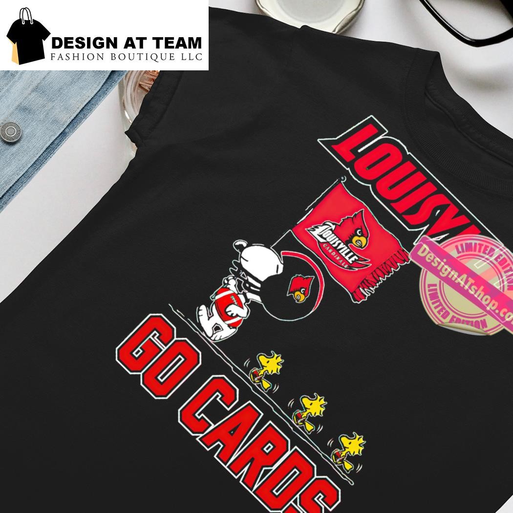 Snoopy and Woodstock go Louisville Cardinals Go Cars 2023 shirt, hoodie,  sweater, long sleeve and tank top