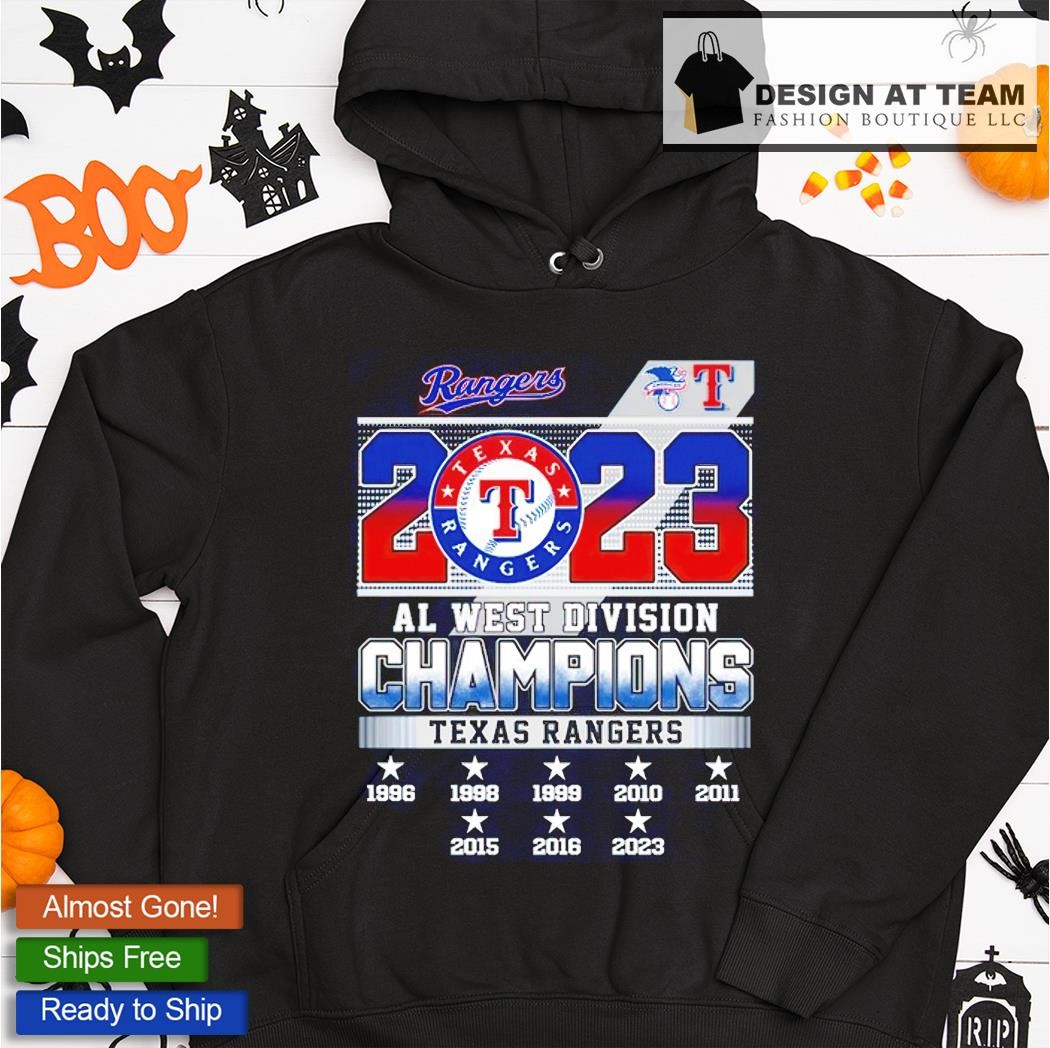 Texas Rangers 2023 Al West Division Champions shirt, hoodie, sweater, long  sleeve and tank top
