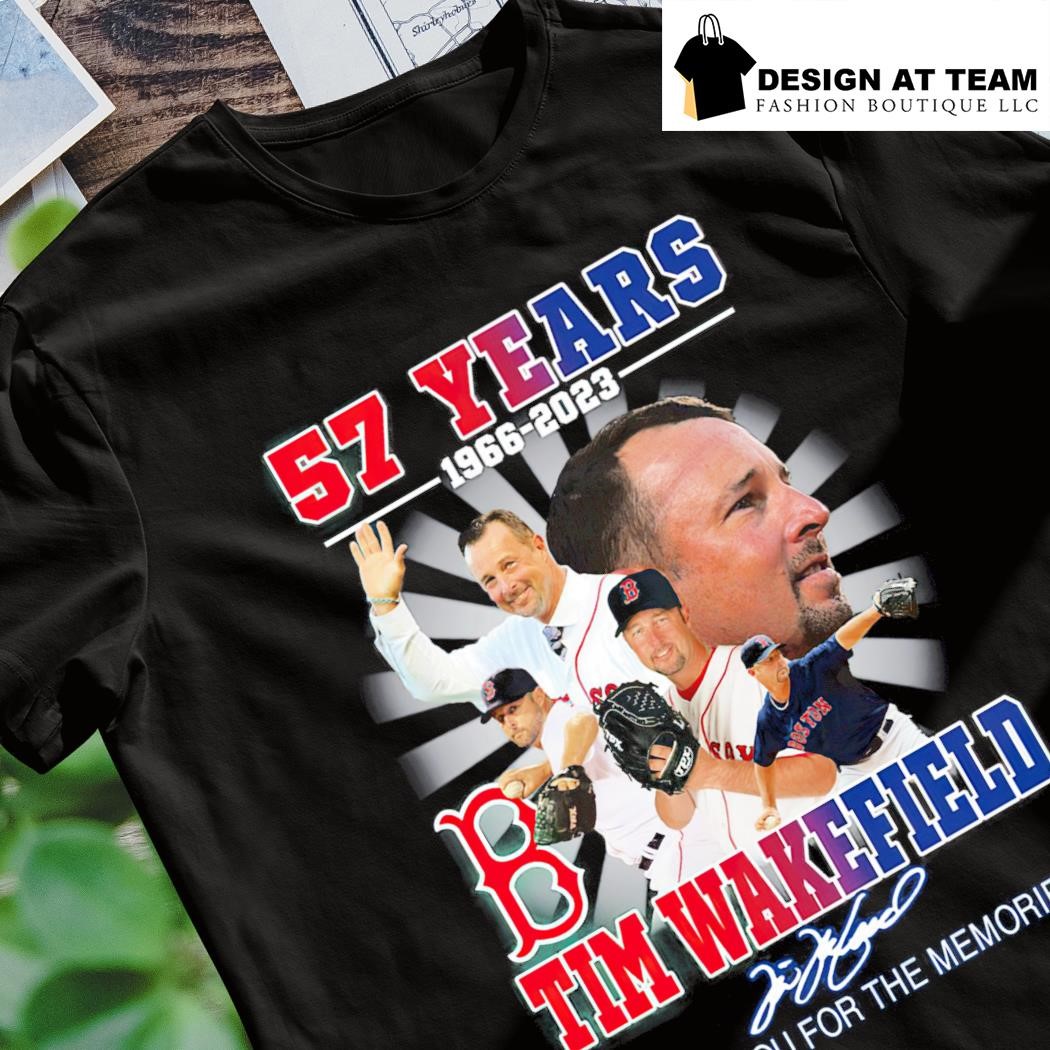 Tim Wakefield 57 Years 1966 2023 Boston Red Sox Memories Shirt - Zerelam