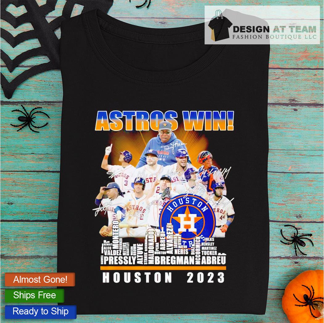 Official Houston Astros Al West Division Champions 2023 Skyline Players  Name Shirt, hoodie, sweater and long sleeve
