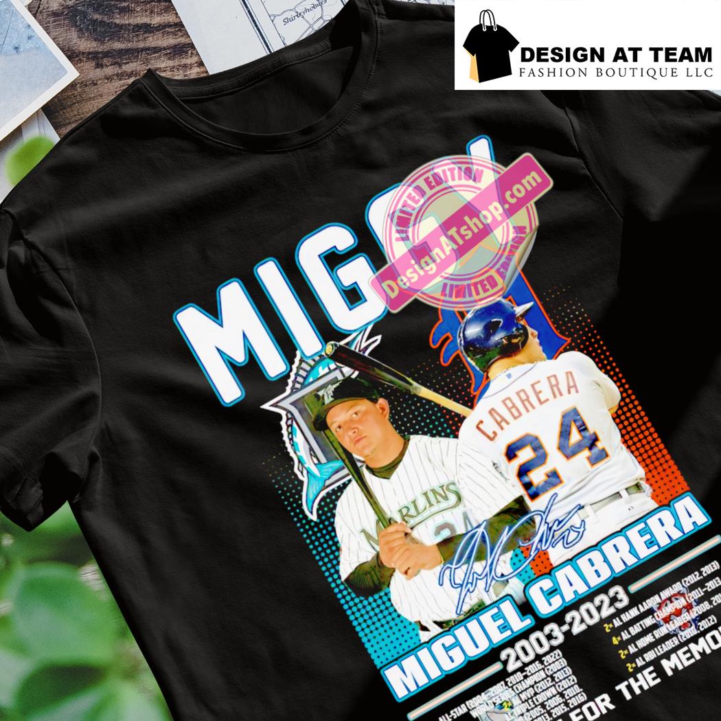Original Thank You Miggy Miguel Cabrera Signature shirt, hoodie