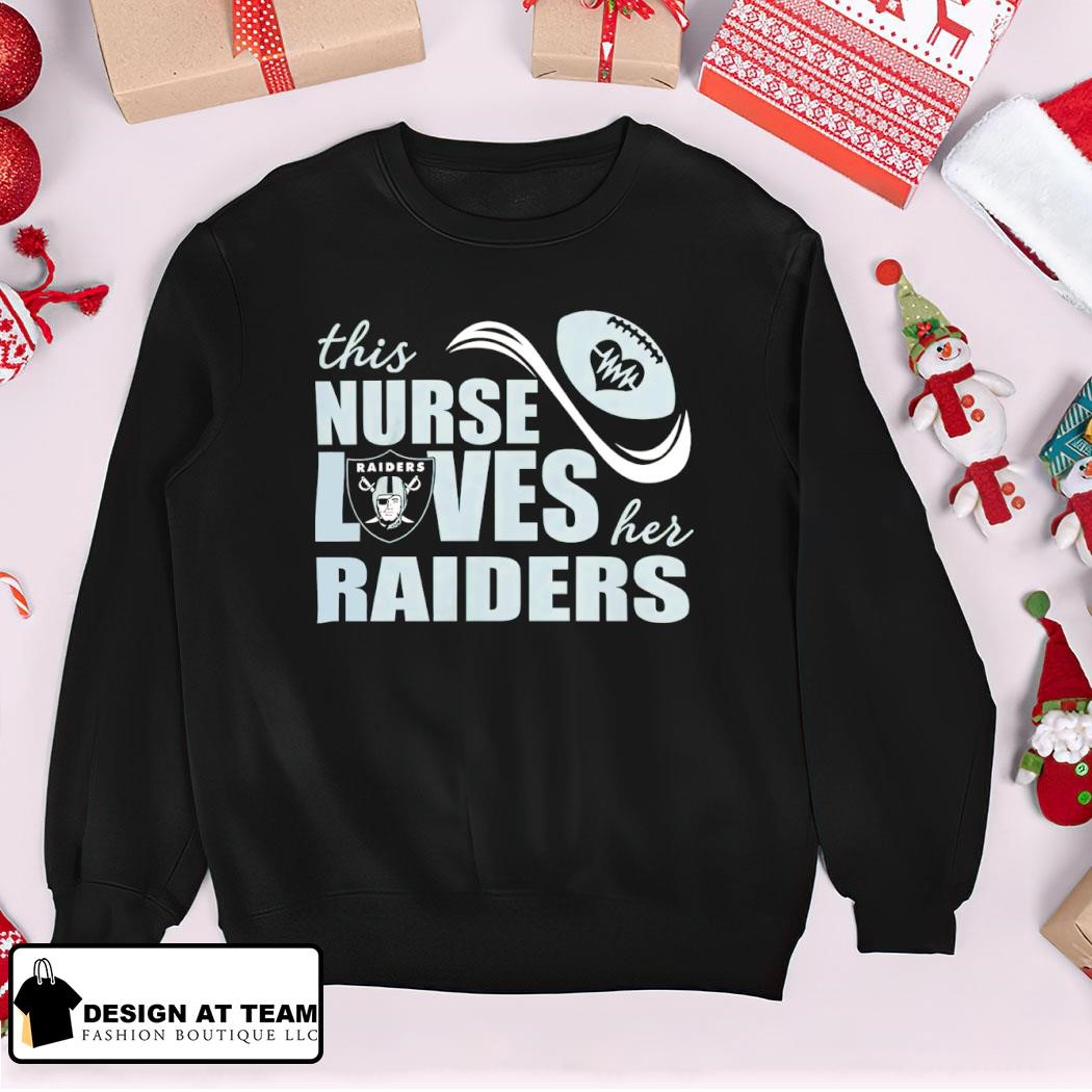 This Nurse Loves Her Las Vegas Raiders Logo Shirt, hoodie, sweater, long  sleeve and tank top