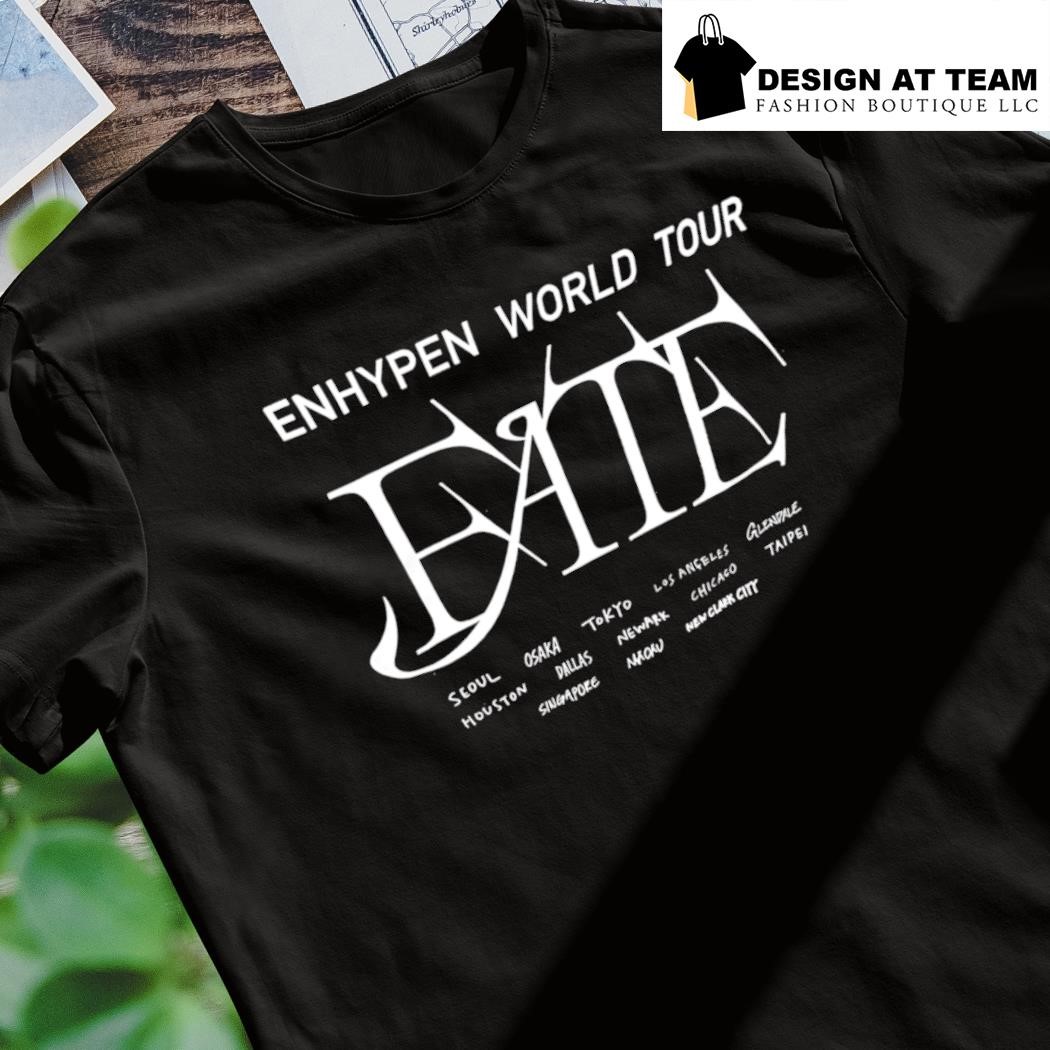 ENHYPEN FATE+ L/S TーSHIRT Tshirt of Enhypen Fate Plus World Tour T-Shirt Merch Round