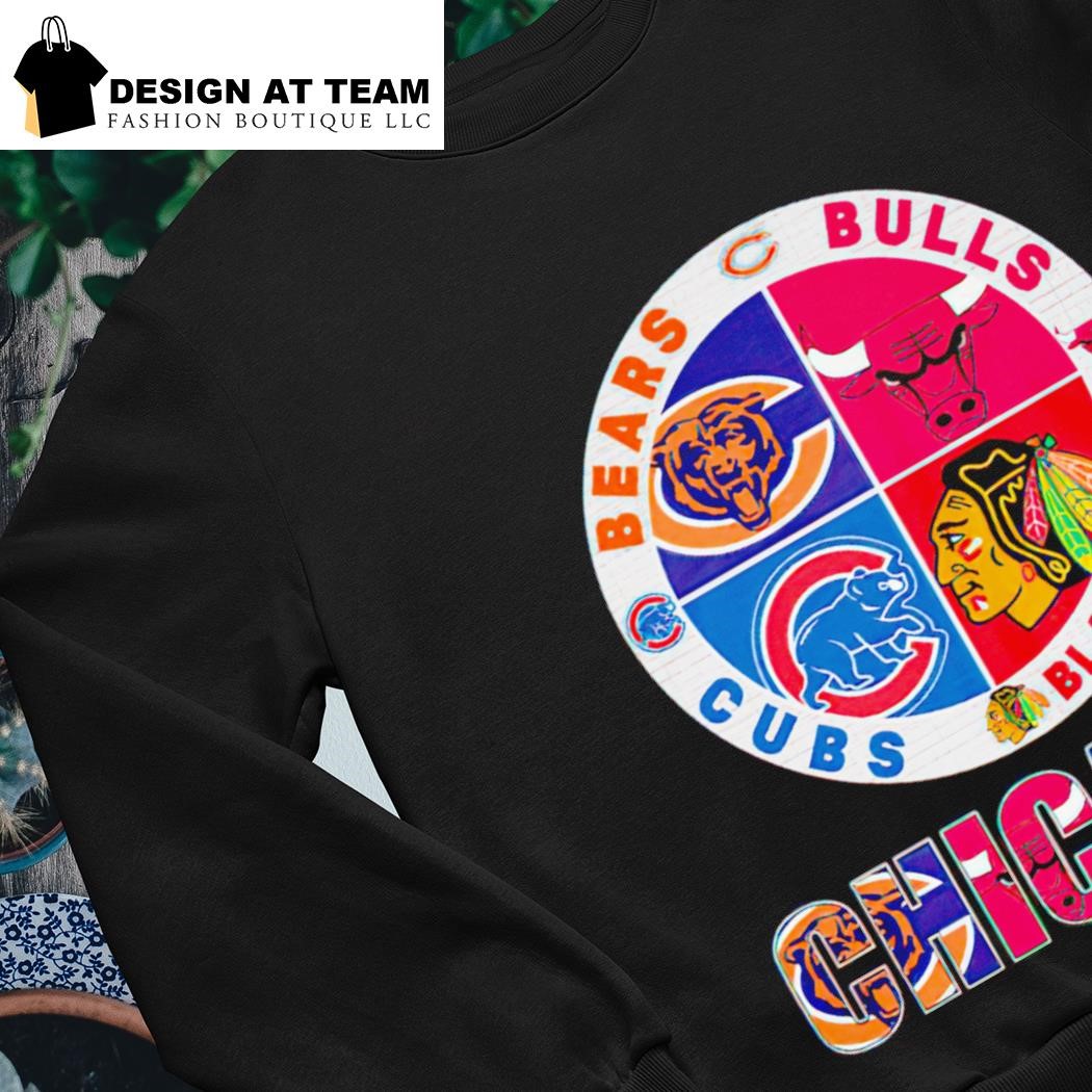 Clearance cubs bears blackhawks bulls shirt Top Sale, image size:1050x1050