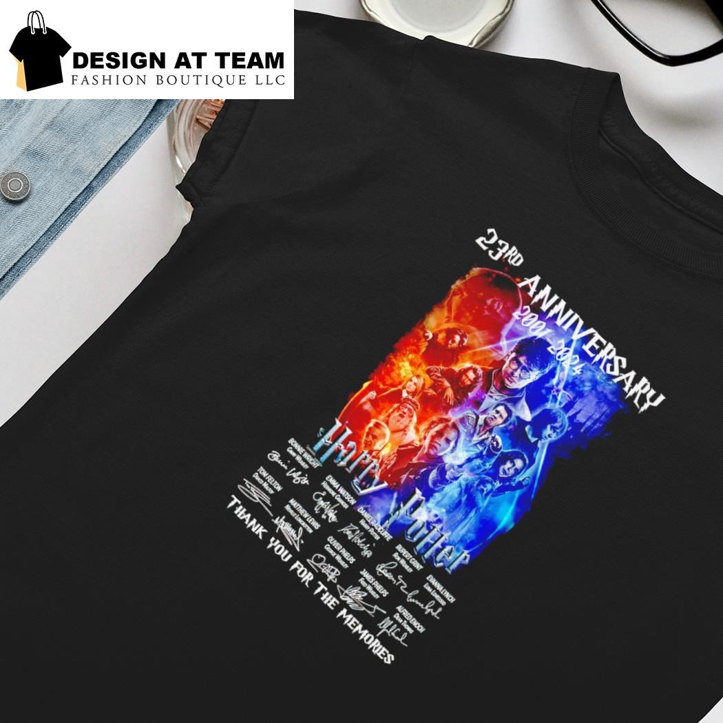 Harry Potter 23rd anniversary 2001 – 2024 thank you for the memories  ladies tee Harry Potter 23rd anniversary 2001 – 2024 thank you for the memories ladies tee