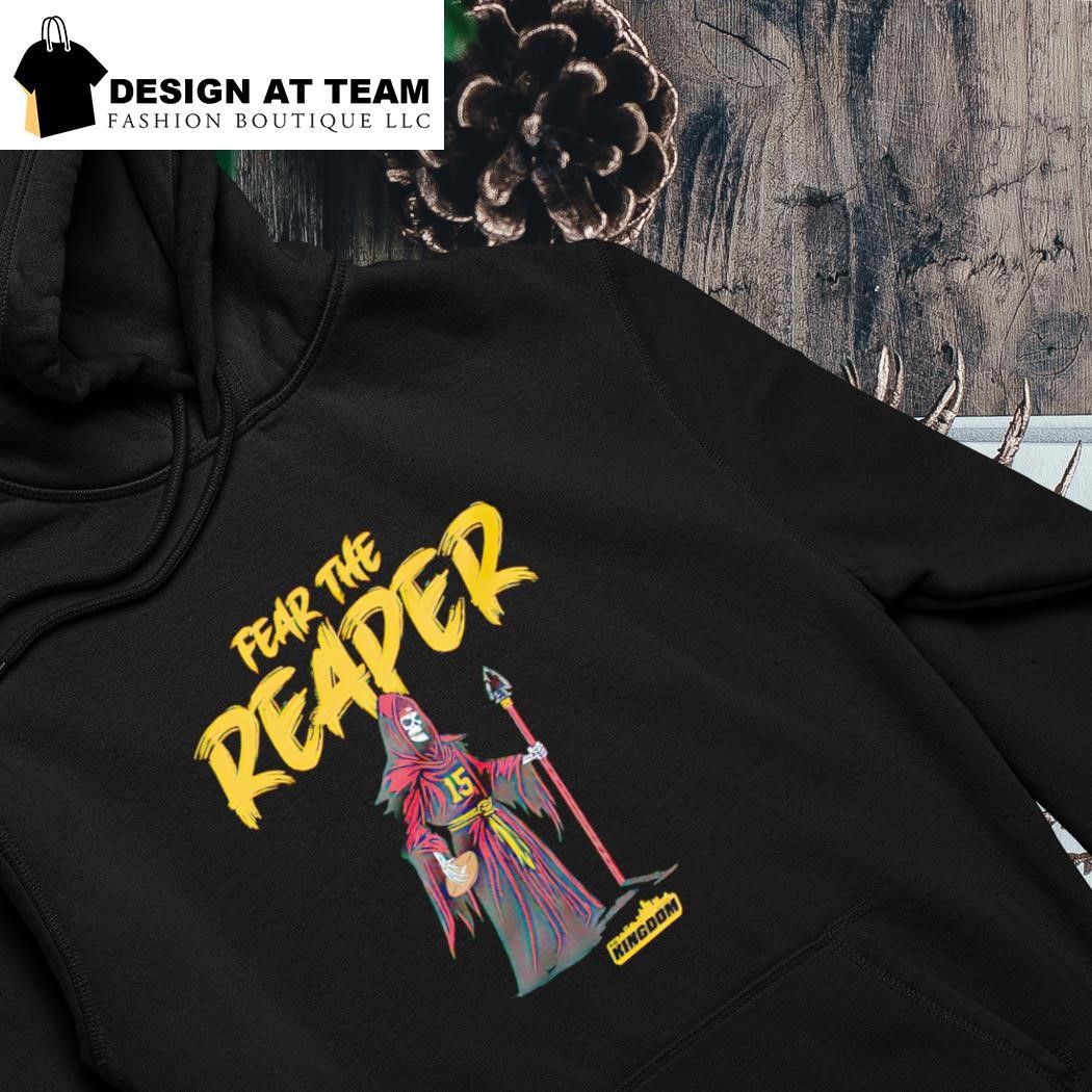 Patrick Mahomes 15 Kansas City Chiefs Fear the reaper shirt hoodie
