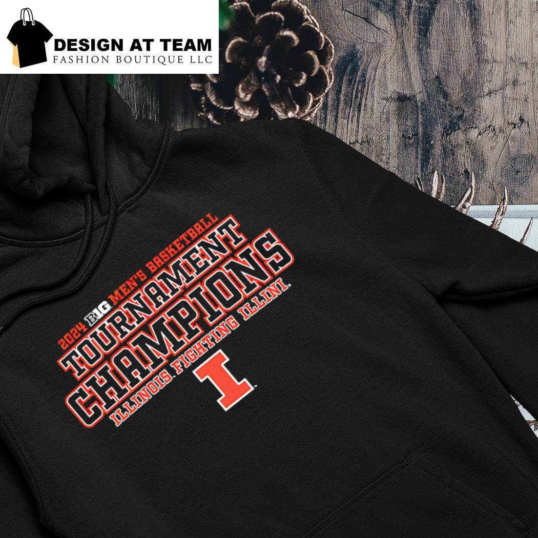 Illinois Fighting Illini Big Ten Men's Basketball Conference Tournament Champions 2024 shirt hoodie